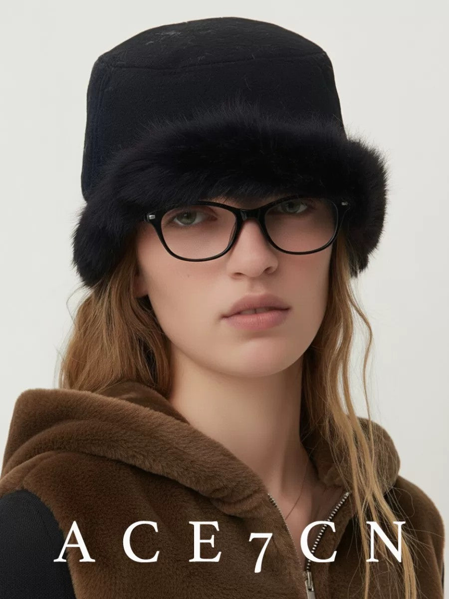 Nordic Vintage Tweed Riding Hat Chic Inner-Mongolia