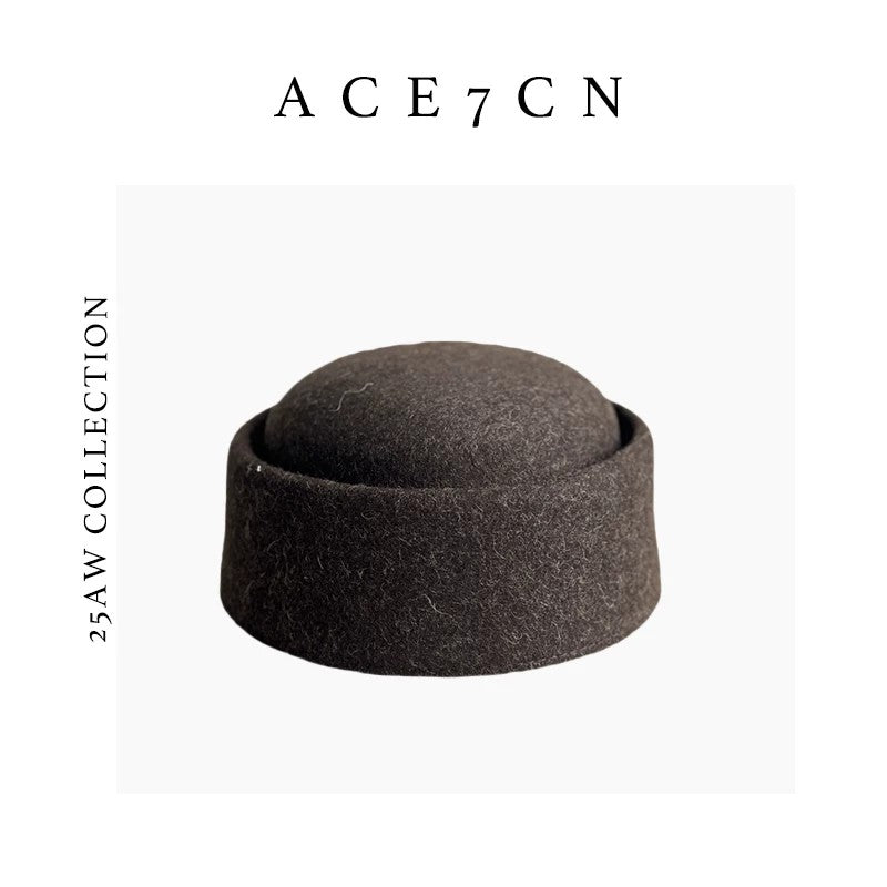 100 Wool Pillboxhat British Vintage Pillbox Hat