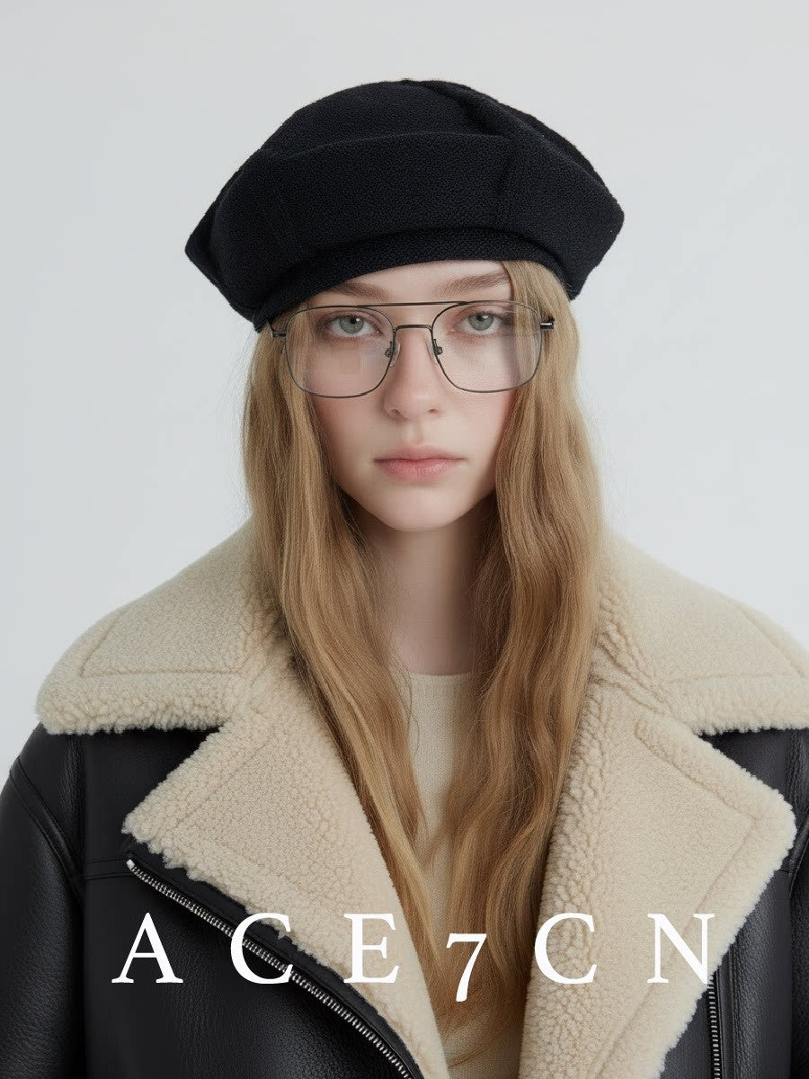 Nordic Relaxed Beret Vintage Painter Beret Women