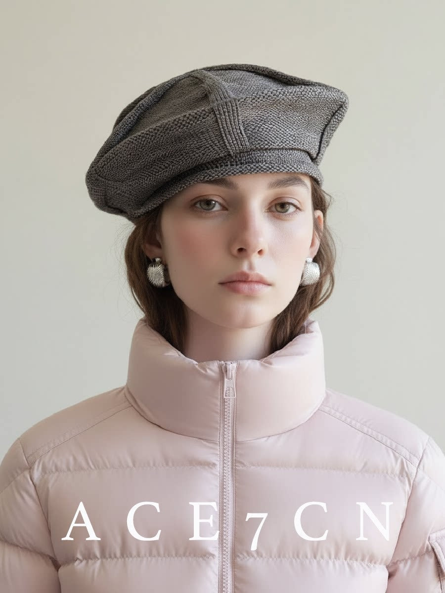 Nordic Relaxed Beret Vintage Painter Beret Women