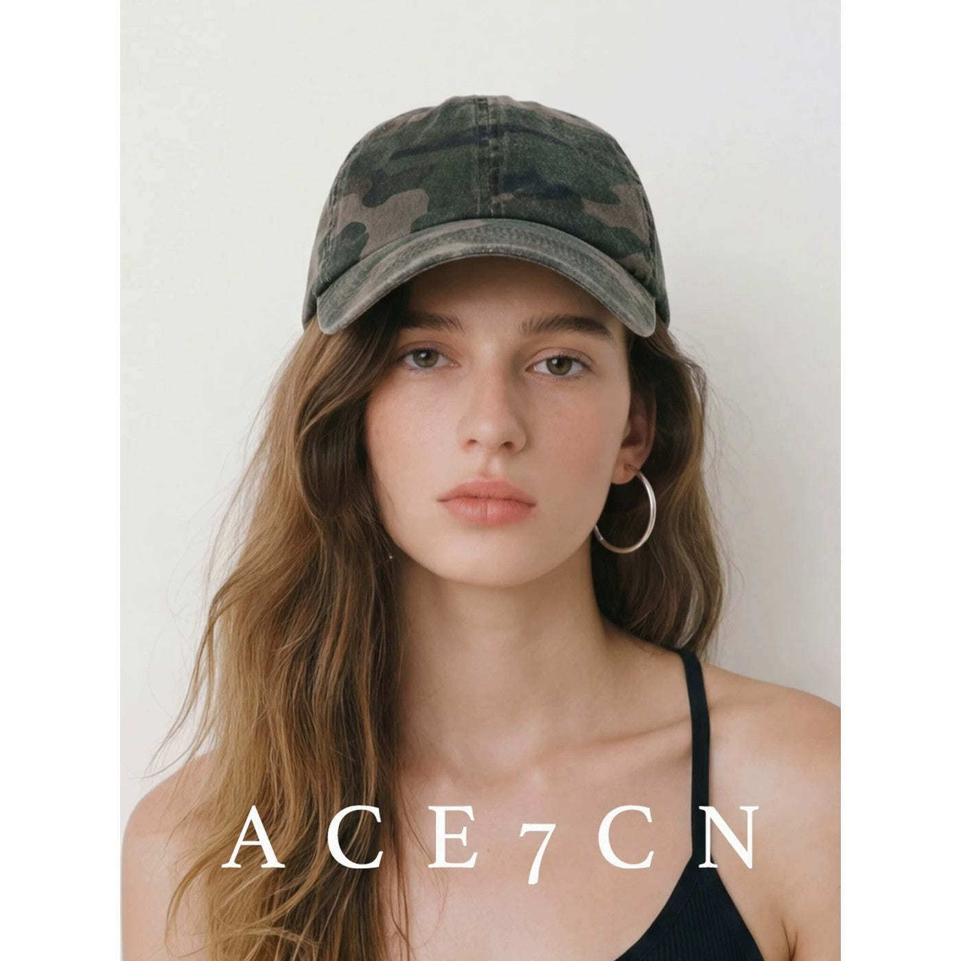 Urban Chic IG-Blogger Washed-Cotton Camo Baseball Cap