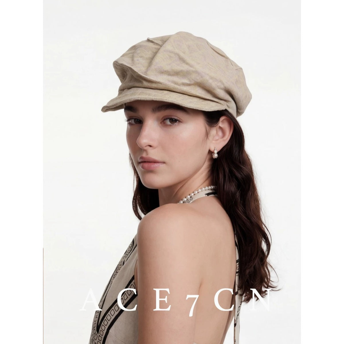 Japanese Fabric Premium Linen Newsboy Cap Handmade