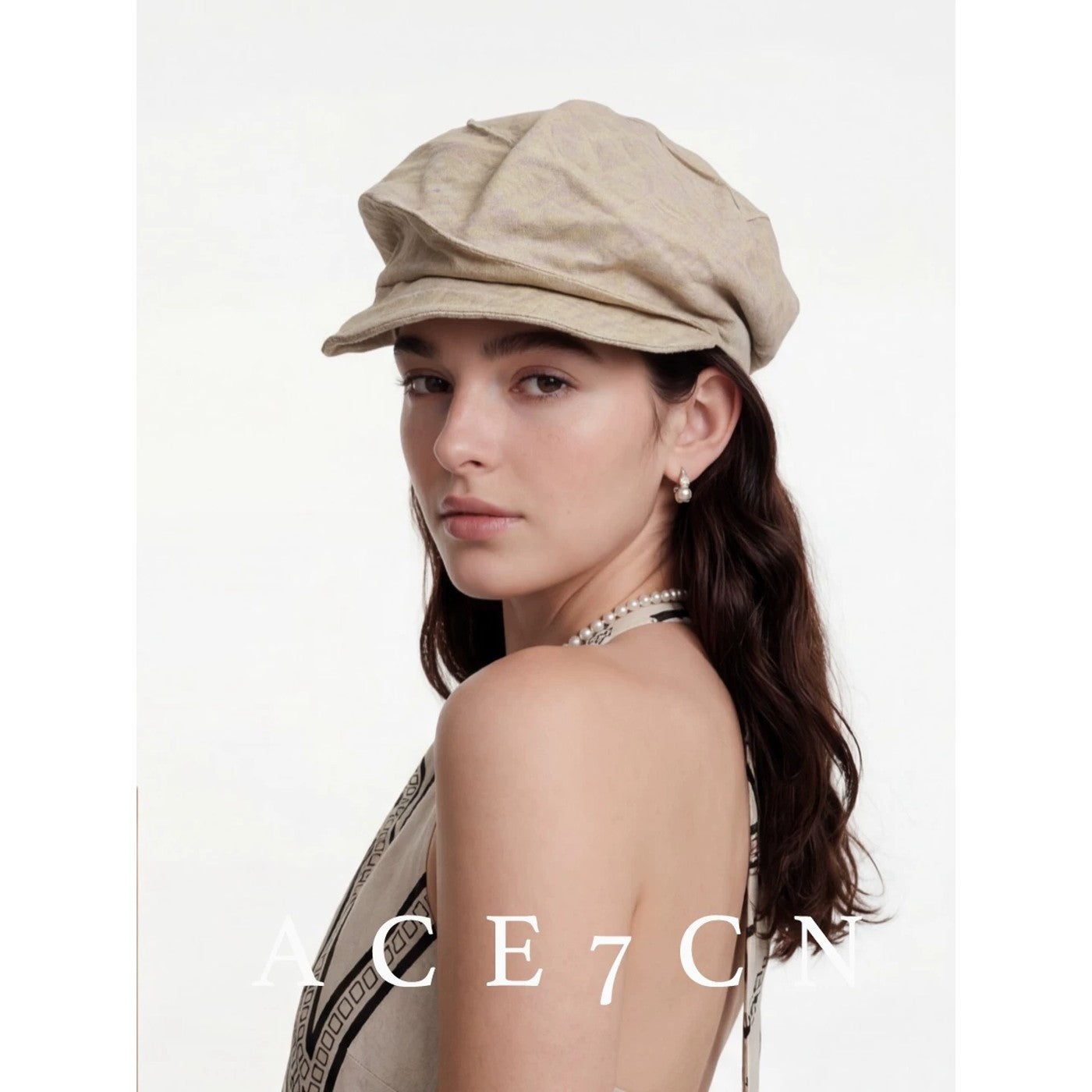Japanese Fabric Premium Linen Newsboy Cap Handmade