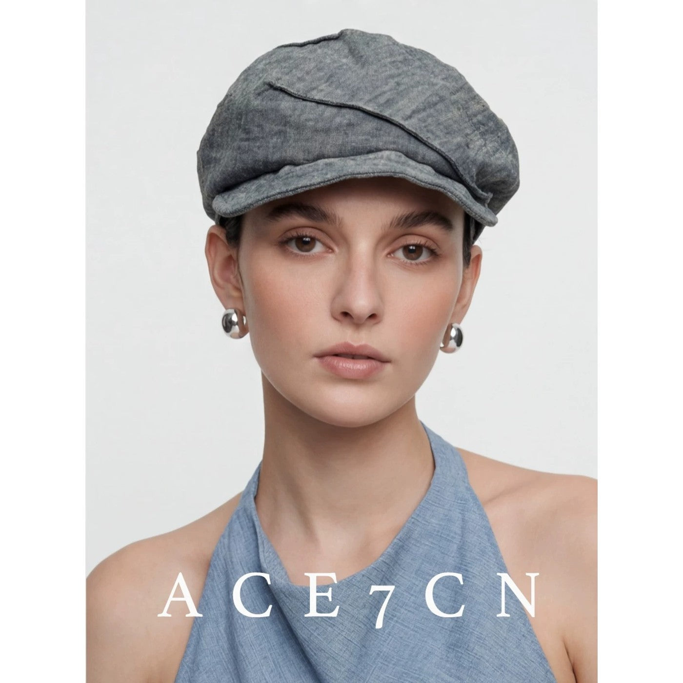 Japanese Fabric Premium Linen Newsboy Cap Handmade