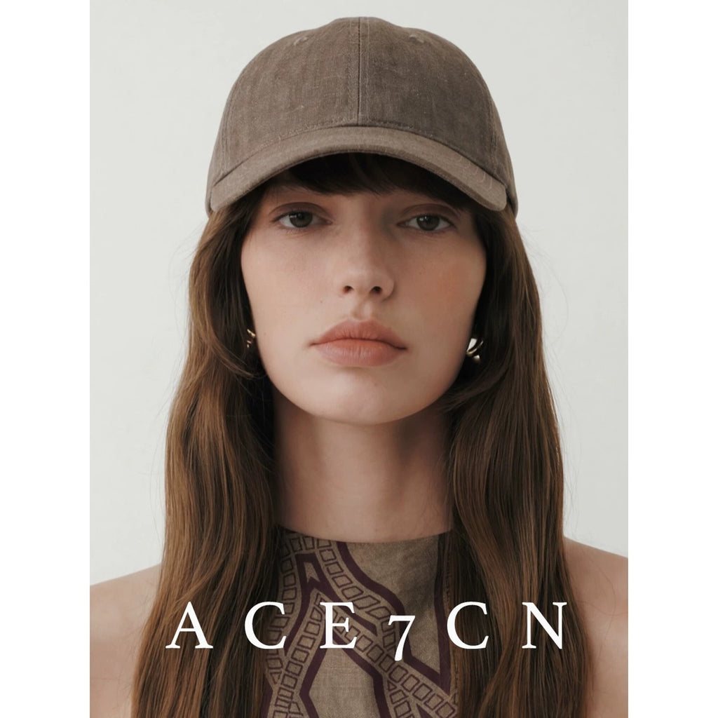 Urban Chic Denim Linen Baseball Cap Minimalist