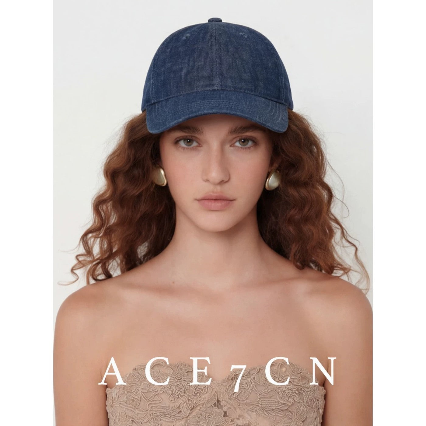 Urban Chic Denim Linen Baseball Cap Minimalist