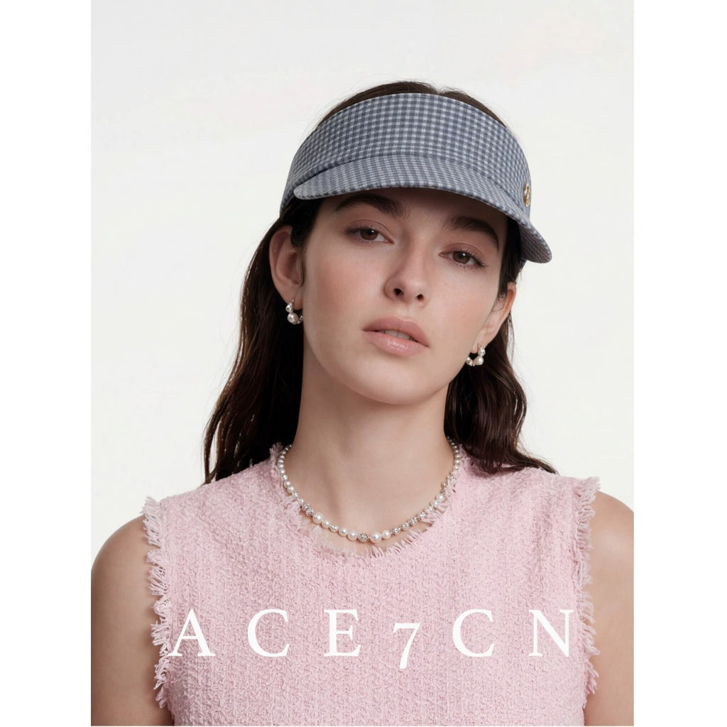 Urban Chic Visor Summer Plaid Sun-Shade Headband