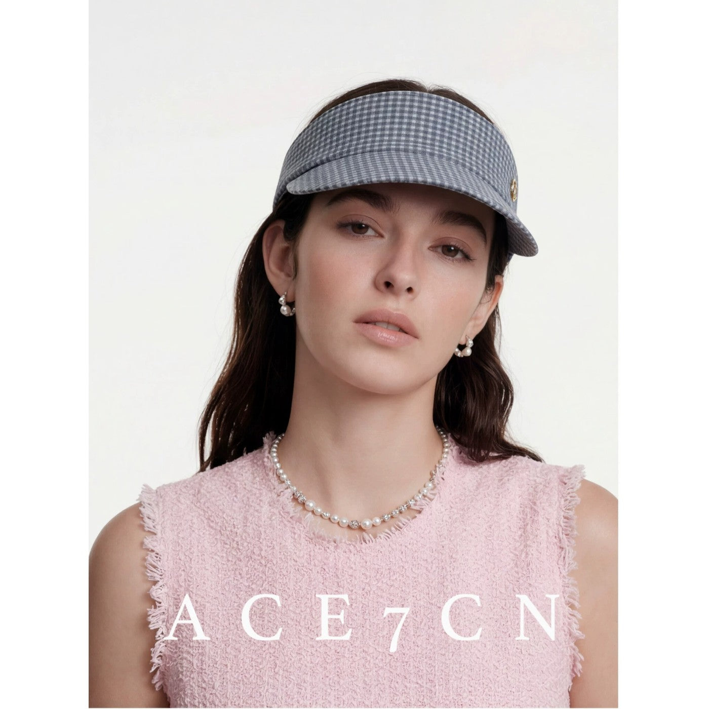 Urban Chic Visor Summer Plaid Sun-Shade Headband