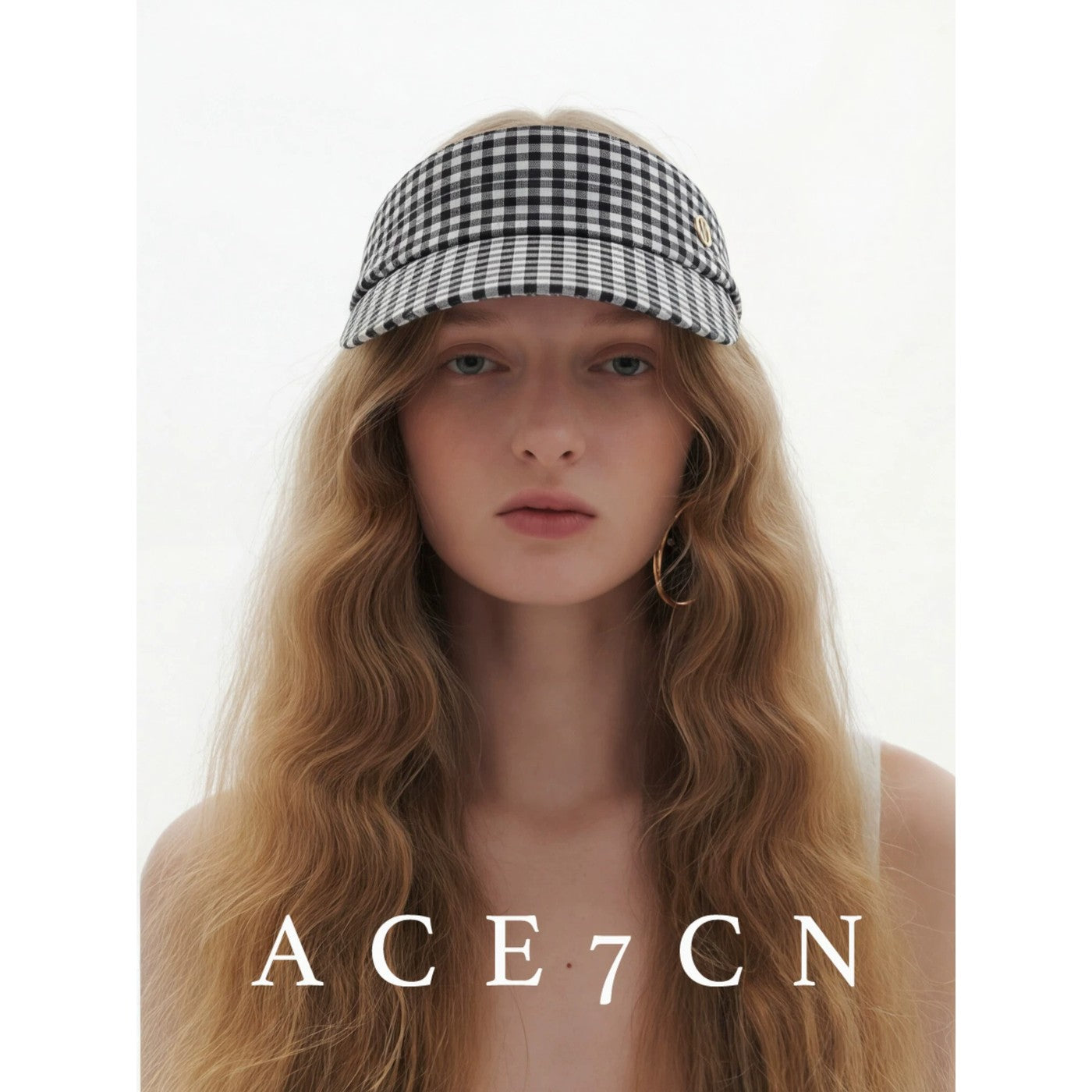 Urban Chic Visor Summer Plaid Sun-Shade Headband