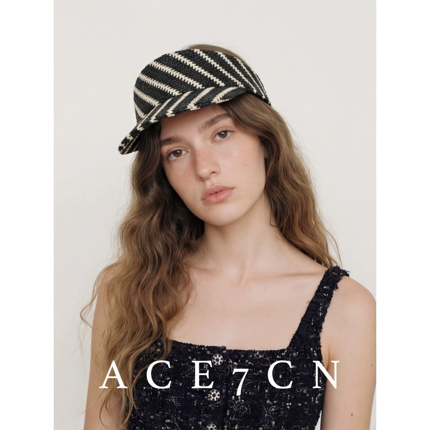 Athleisure Visor Hand-Woven Straw Hat Sun-Shade Chic