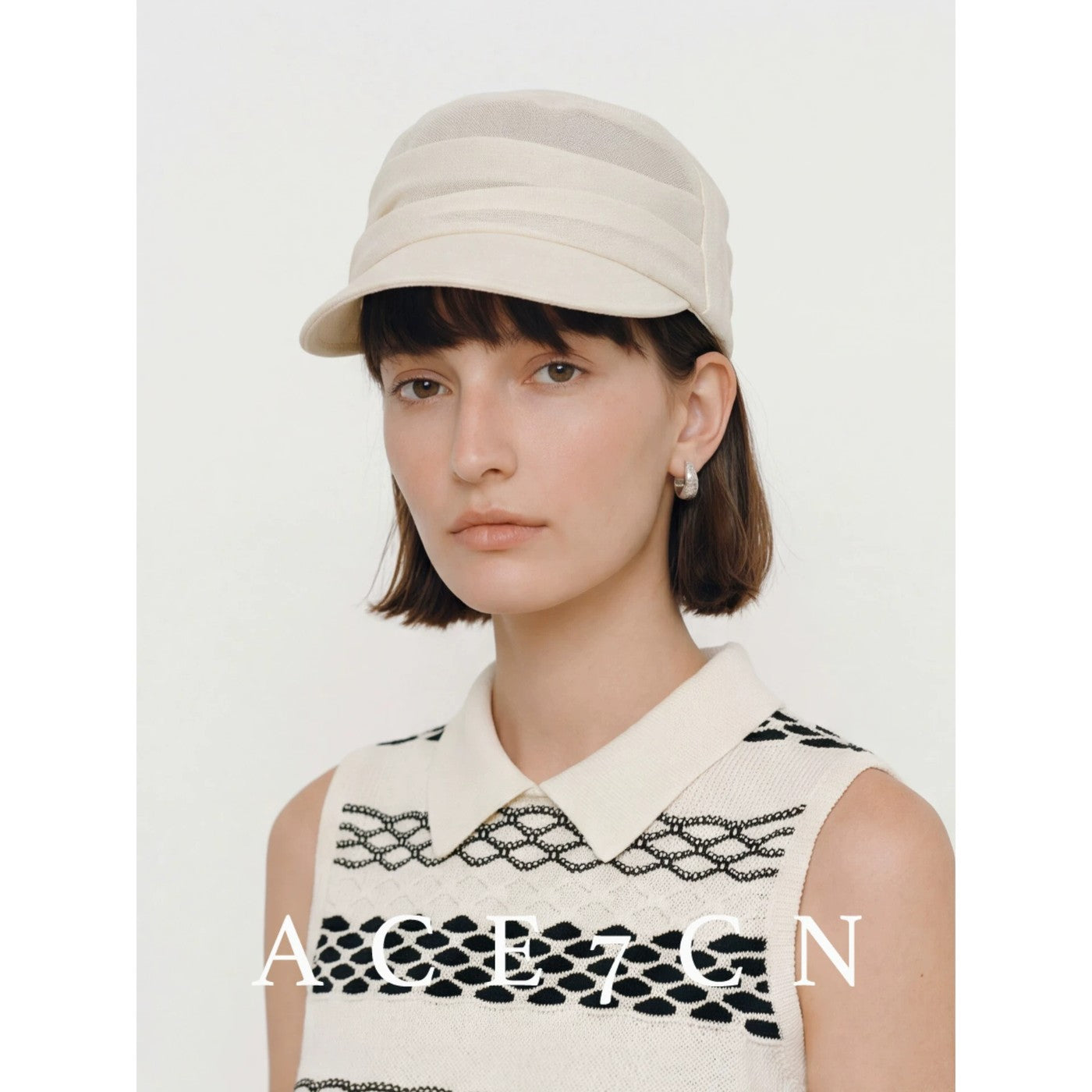 Vintage Elegant Japanese Washi Equestrian Hat Breathable