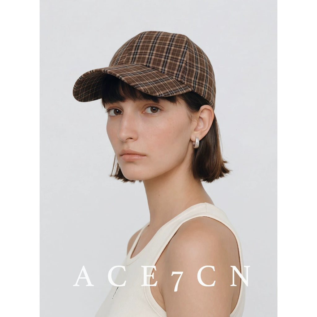 Urban Plaid Chic Plaid Baseball Cap Outdoor