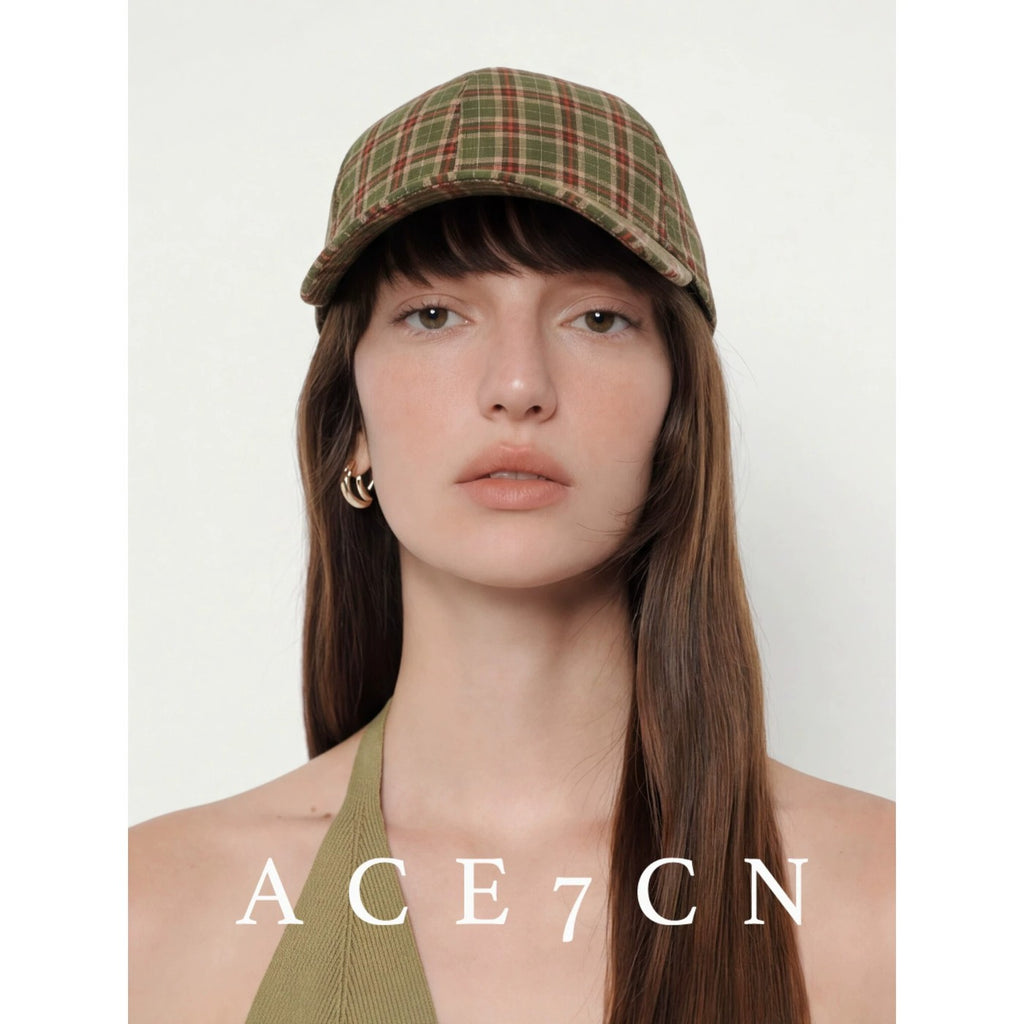 Urban Plaid Chic Plaid Baseball Cap Outdoor