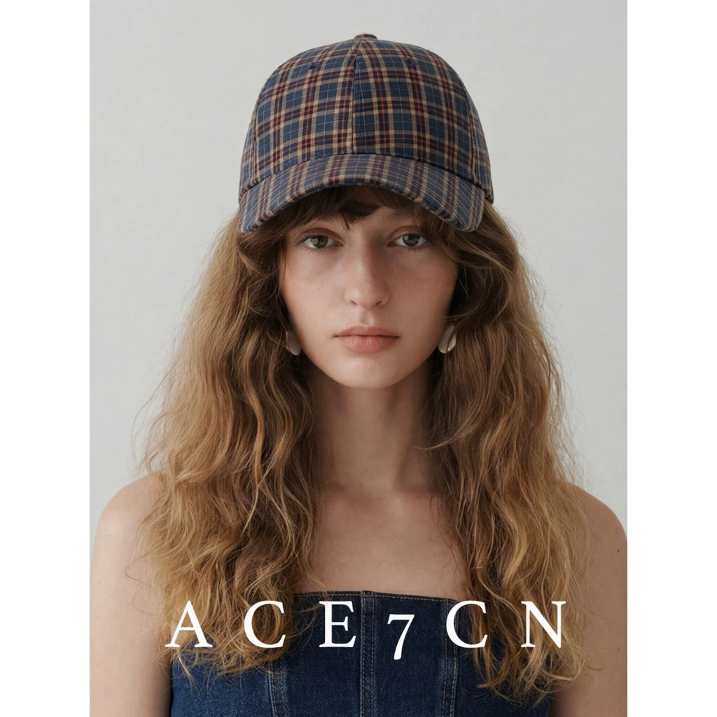 Urban Plaid Chic Plaid Baseball Cap Outdoor