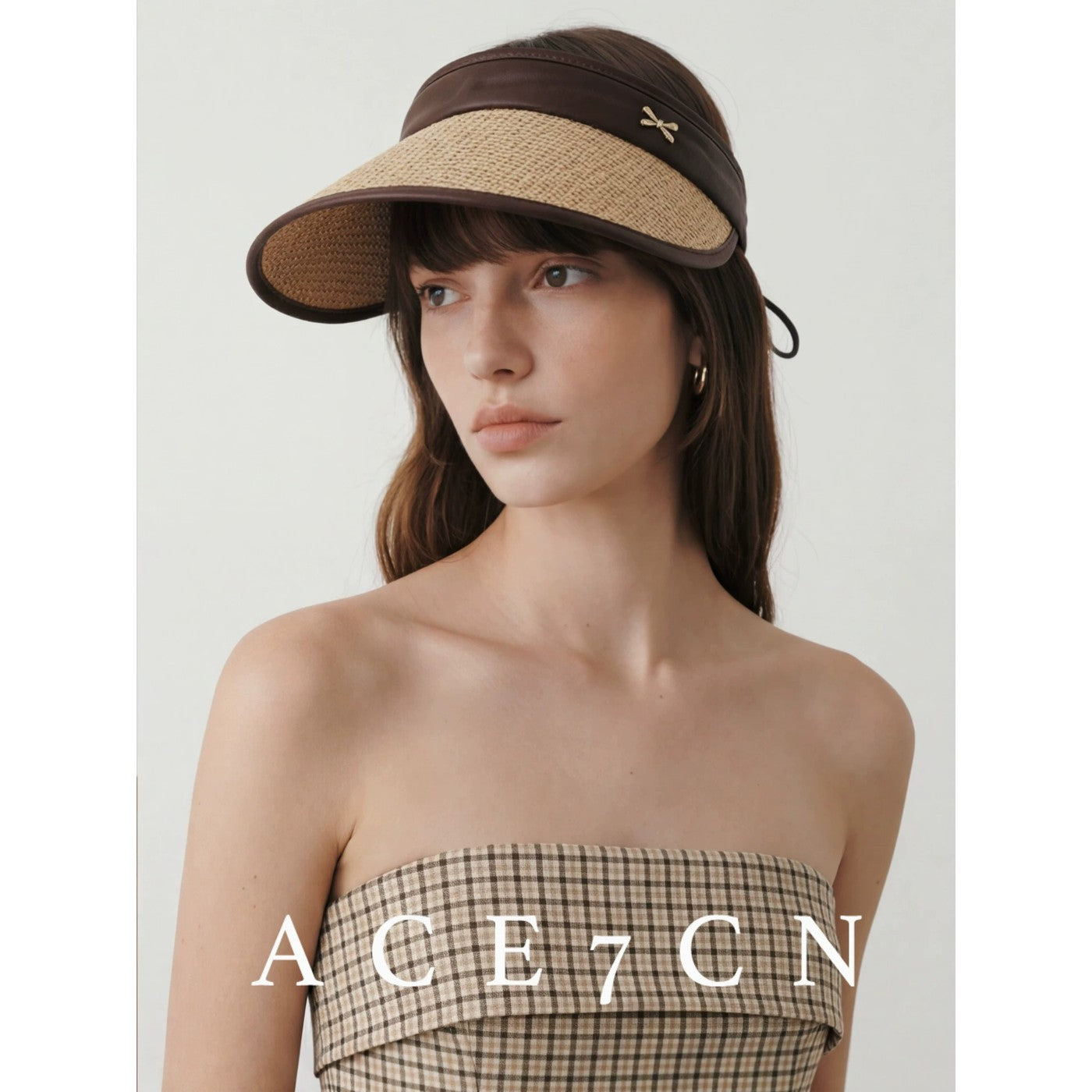 Athleisure Japanese Visor Embellished Sun-Shade Headband Hat