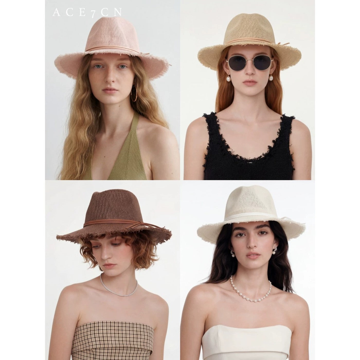 Nordic Niche 100 Linen Straw Hat Resort