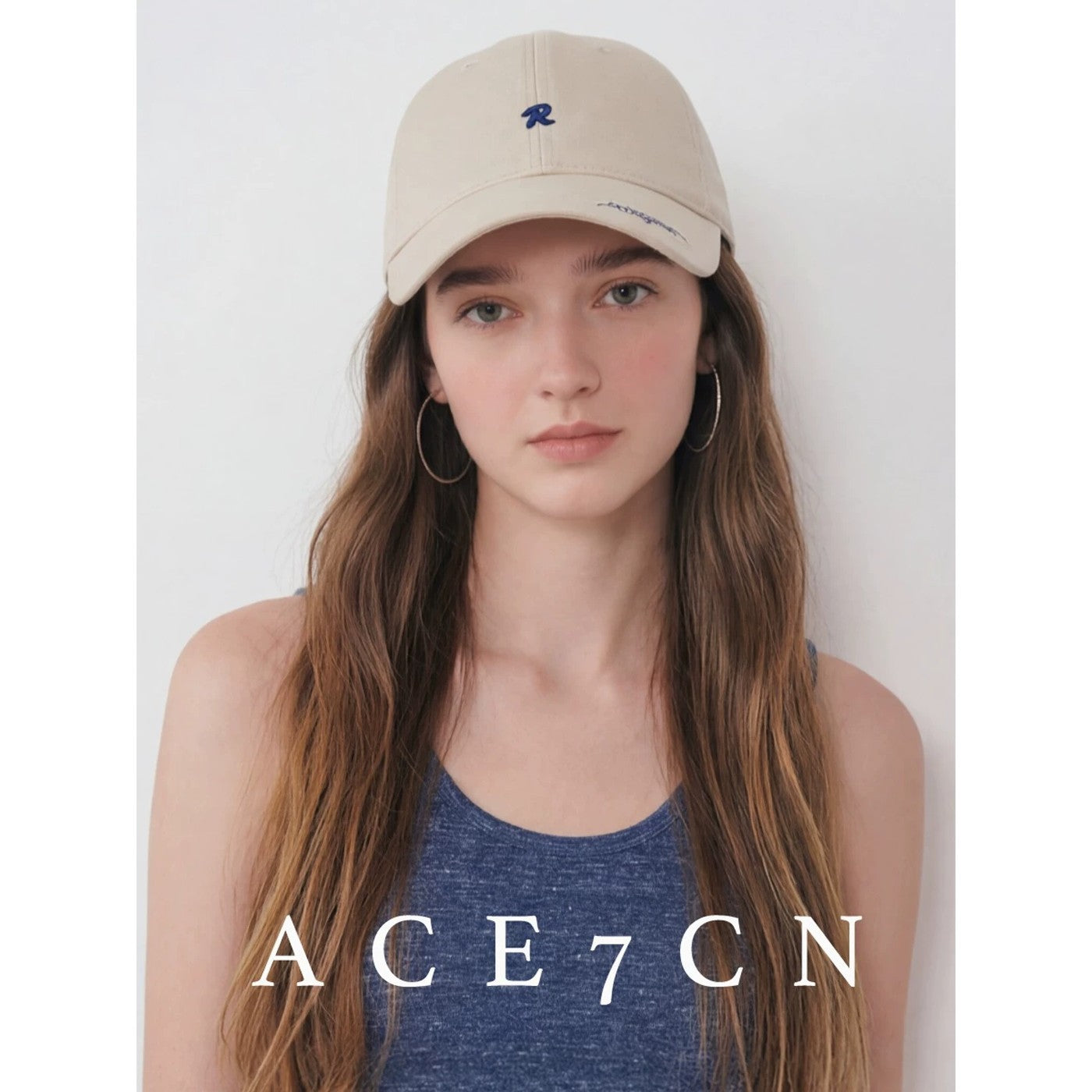 Nordic Chic Denim Baseball Cap Embroidered Soft-Top