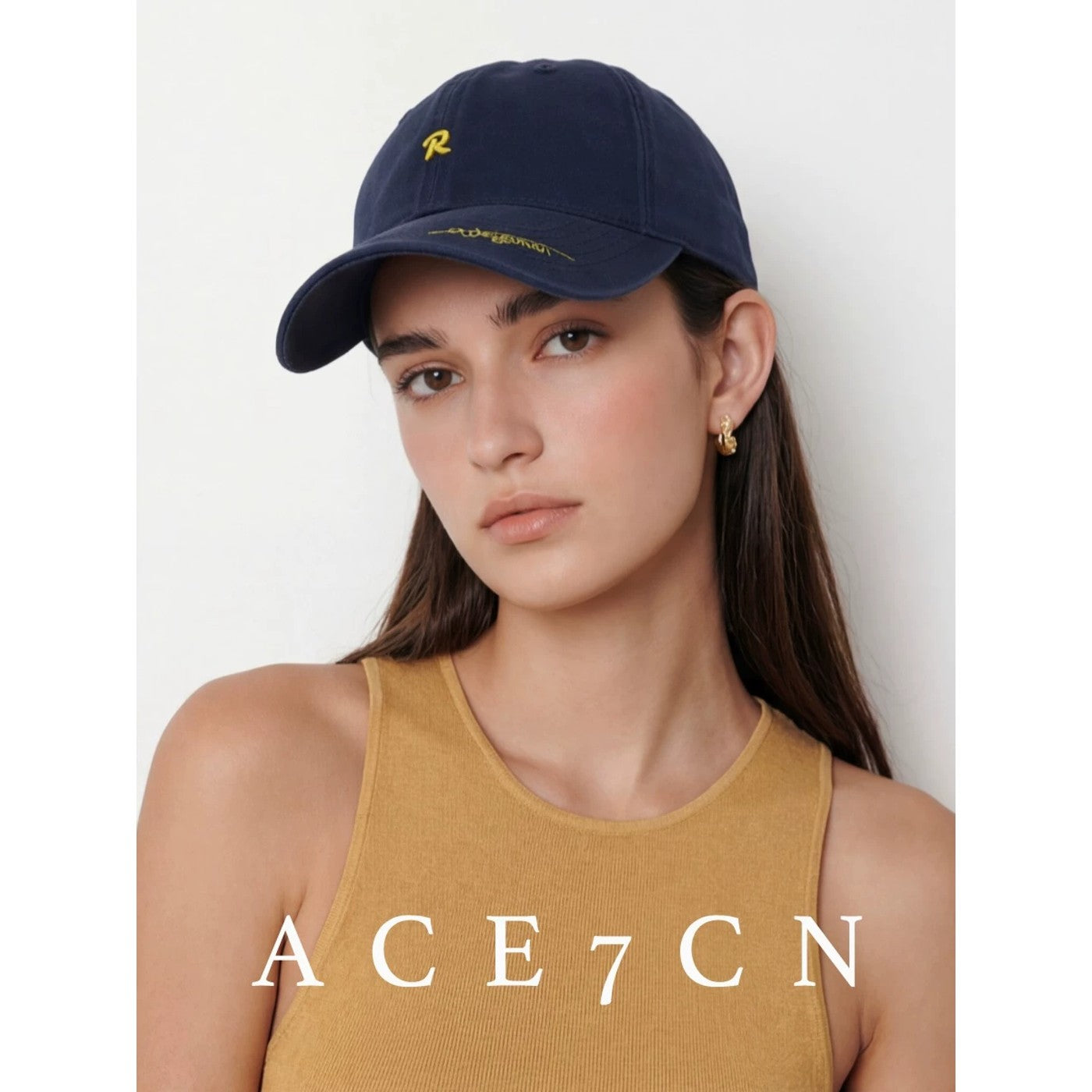 Nordic Chic Denim Baseball Cap Embroidered Soft-Top