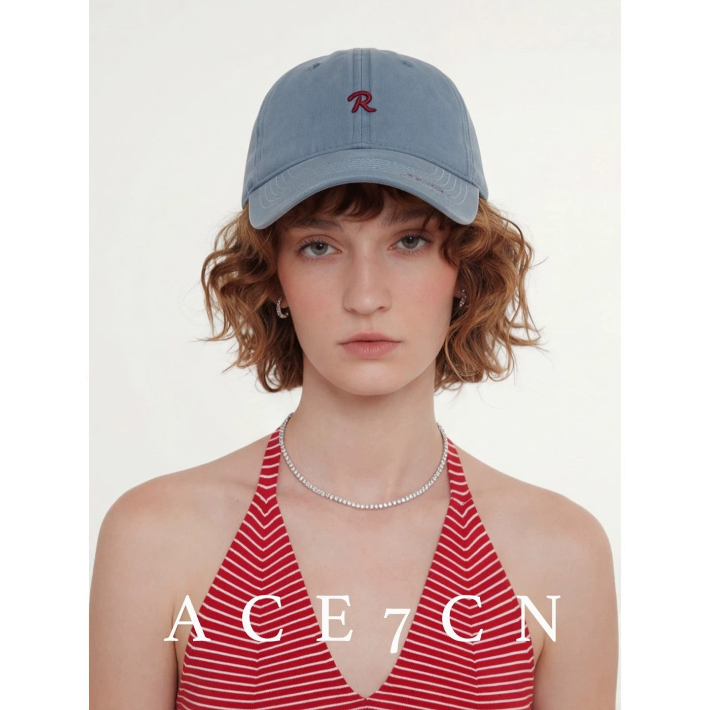 Nordic Chic Denim Baseball Cap Embroidered Soft-Top