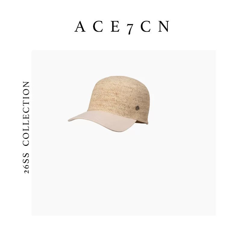 Japanese Niche Straw Hat South-France Holiday Woven