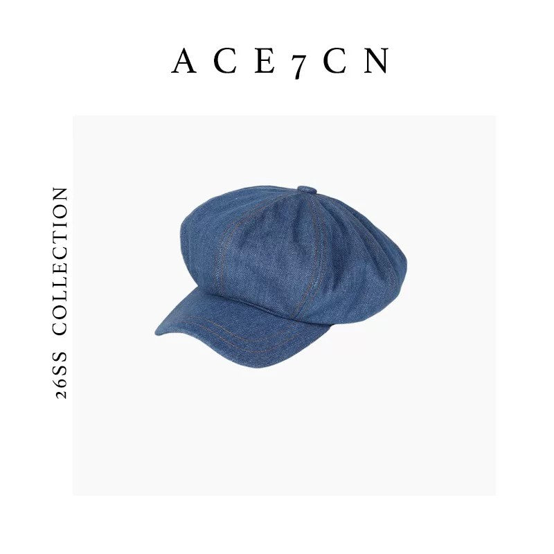 Vintage Denim Newsboy Cap Denim Newsboy Cap