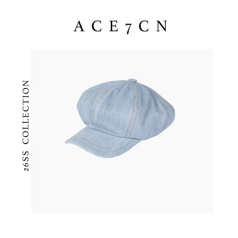 Vintage Denim Newsboy Cap Denim Newsboy Cap