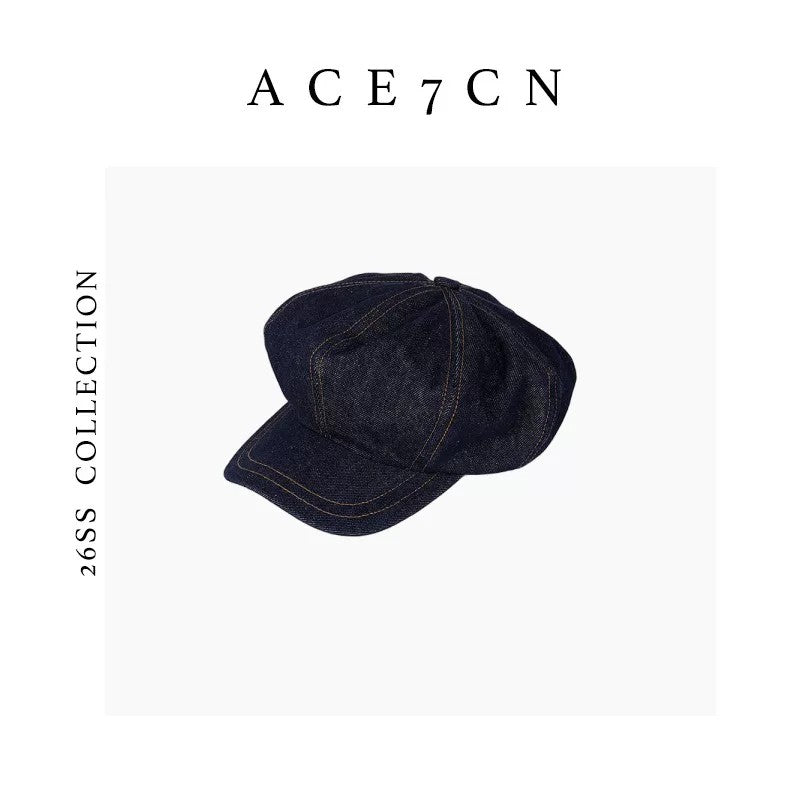 Vintage Denim Newsboy Cap Denim Newsboy Cap