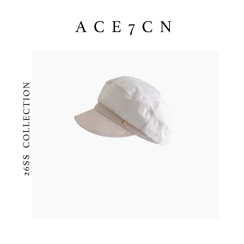 Parisian Vintage Premium Tencel Burnout Newsboy Cap