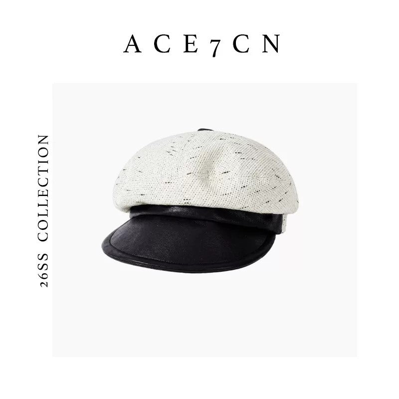 British Classic Woven Newsboy Cap Vintage Premium-Texture