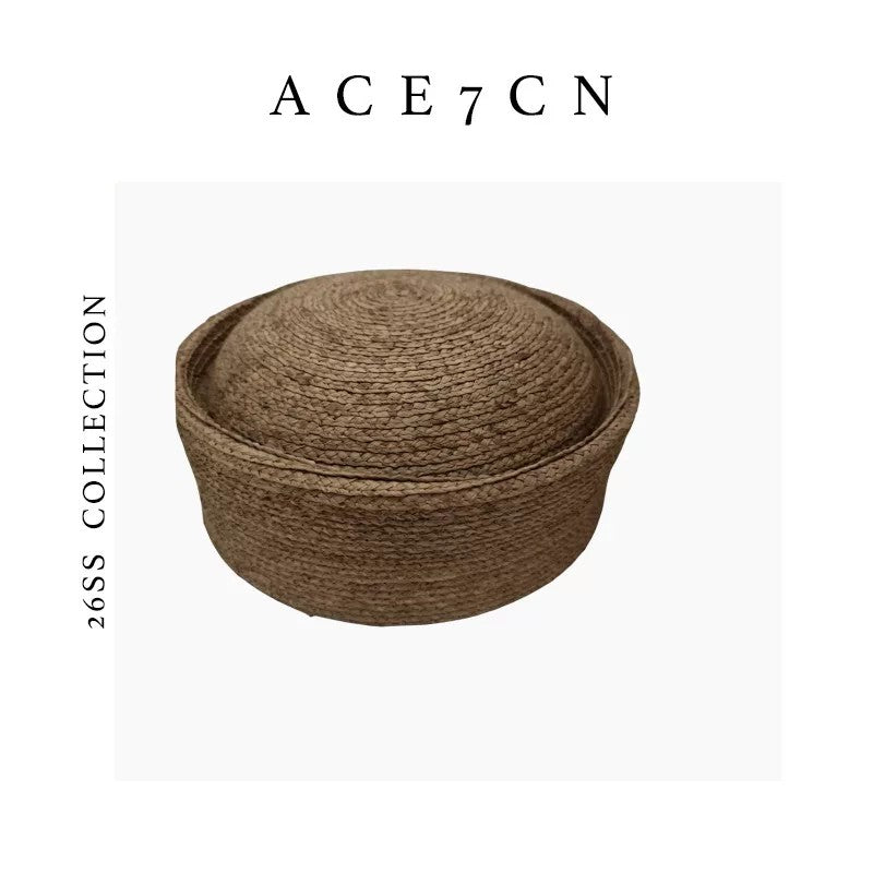 100 Raffia British Vintage Pillbox Hat pillbox