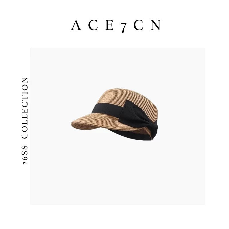 South-France Midsummer Sun-Shade Straw Hat British Straw-Woven