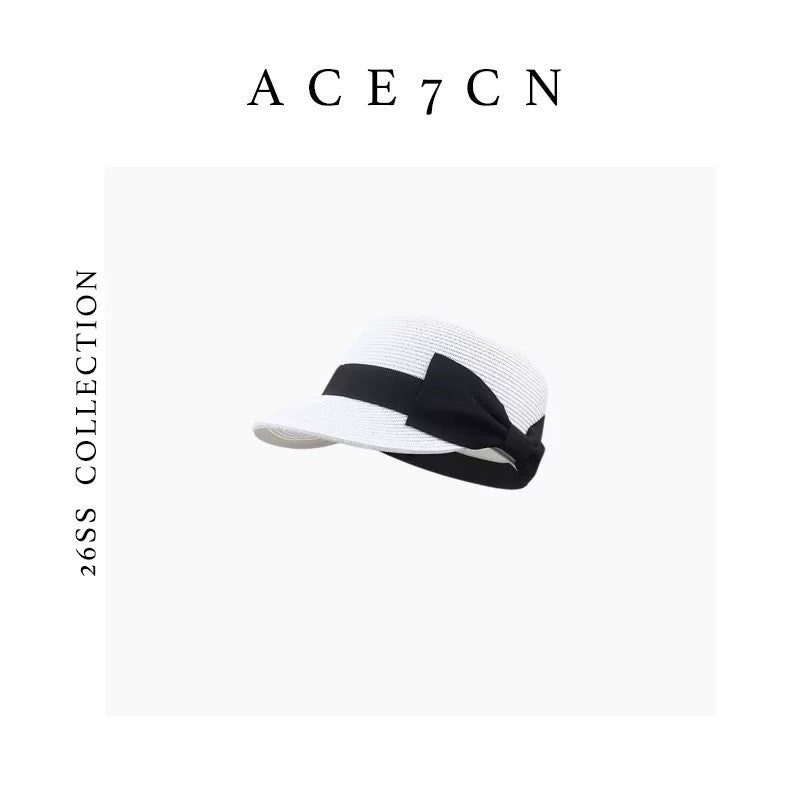 South-France Midsummer Sun-Shade Straw Hat British Straw-Woven