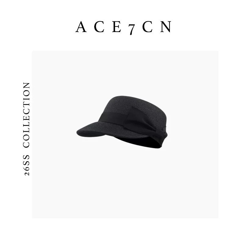 South-France Midsummer Sun-Shade Straw Hat British Straw-Woven