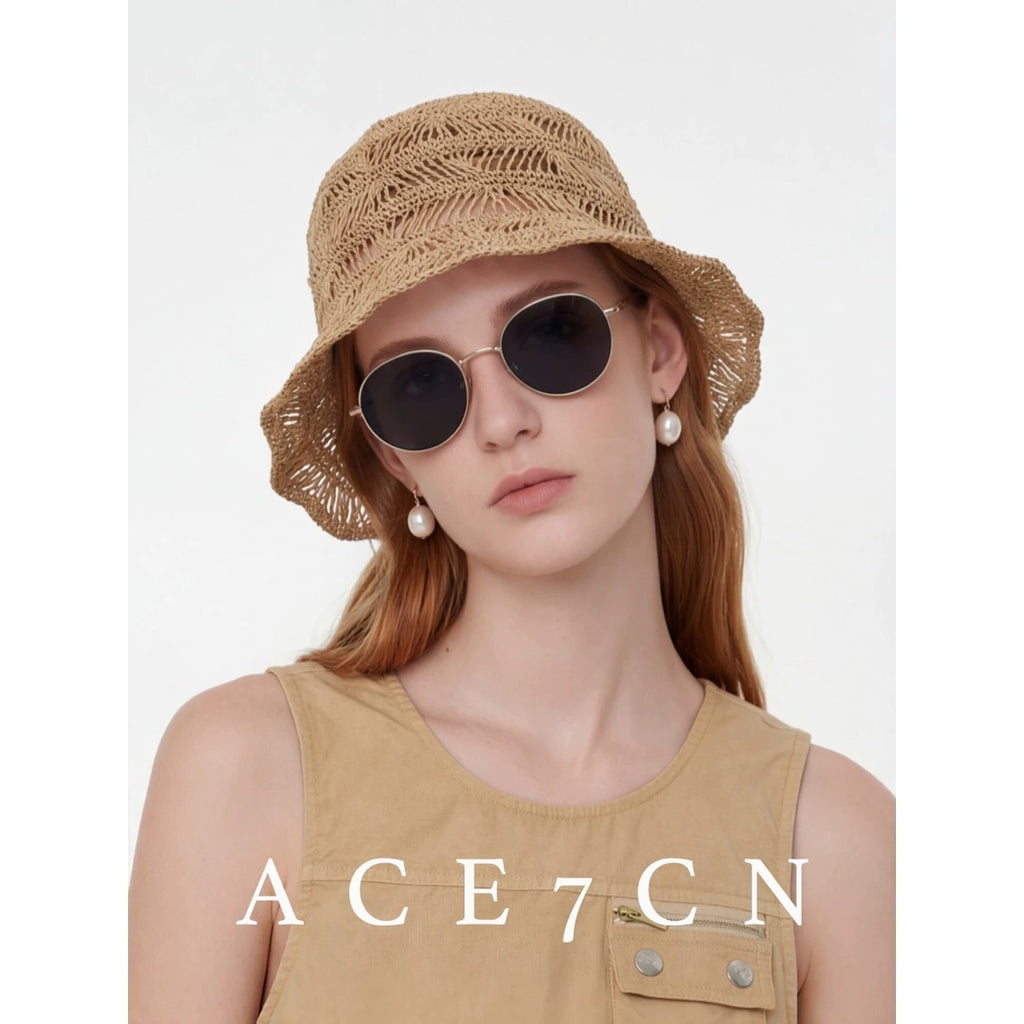 Relaxed French Premium Lightweight Openwork Straw Hat