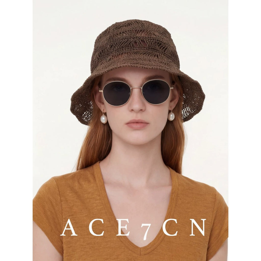 Relaxed French Premium Lightweight Openwork Straw Hat
