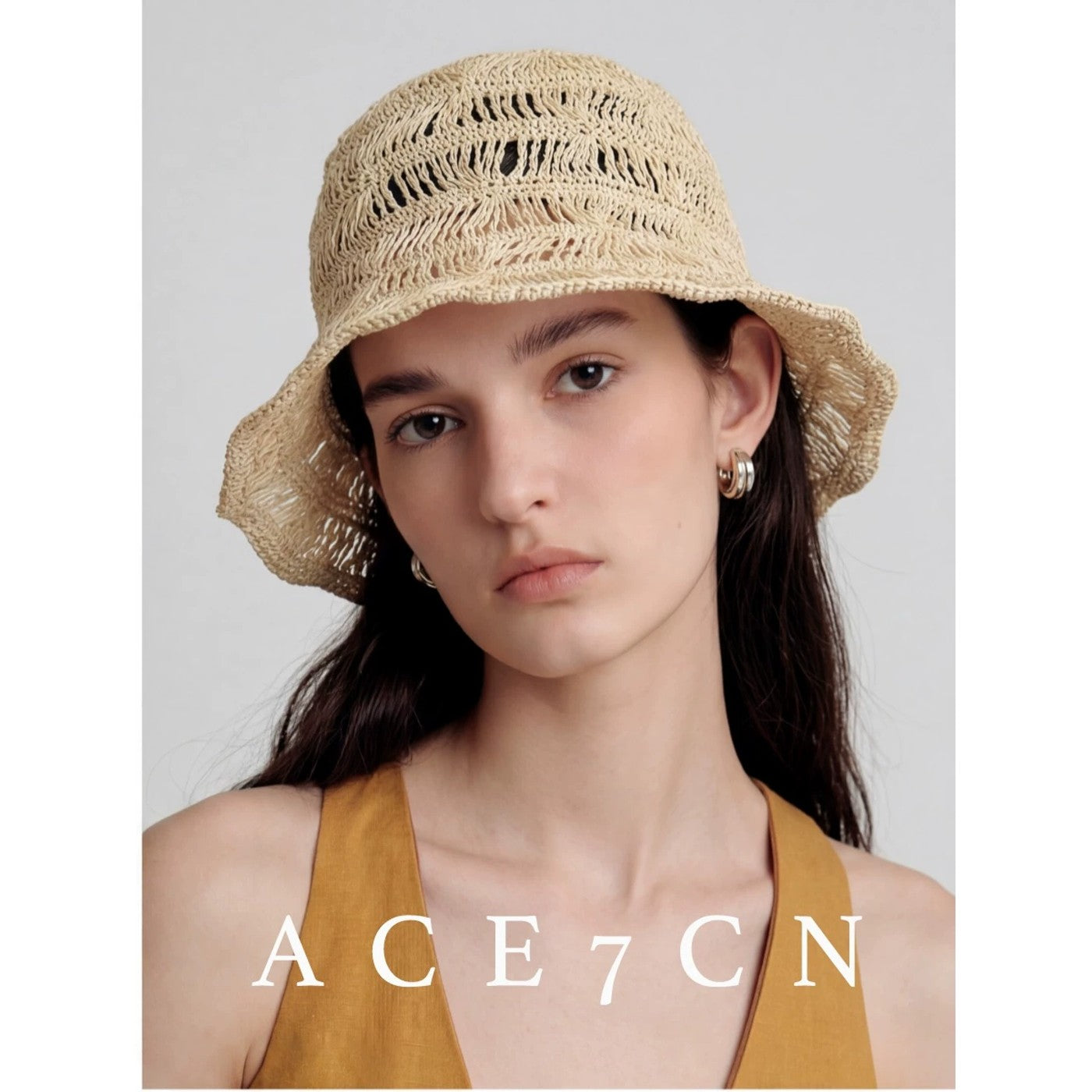 Relaxed French Premium Lightweight Openwork Straw Hat