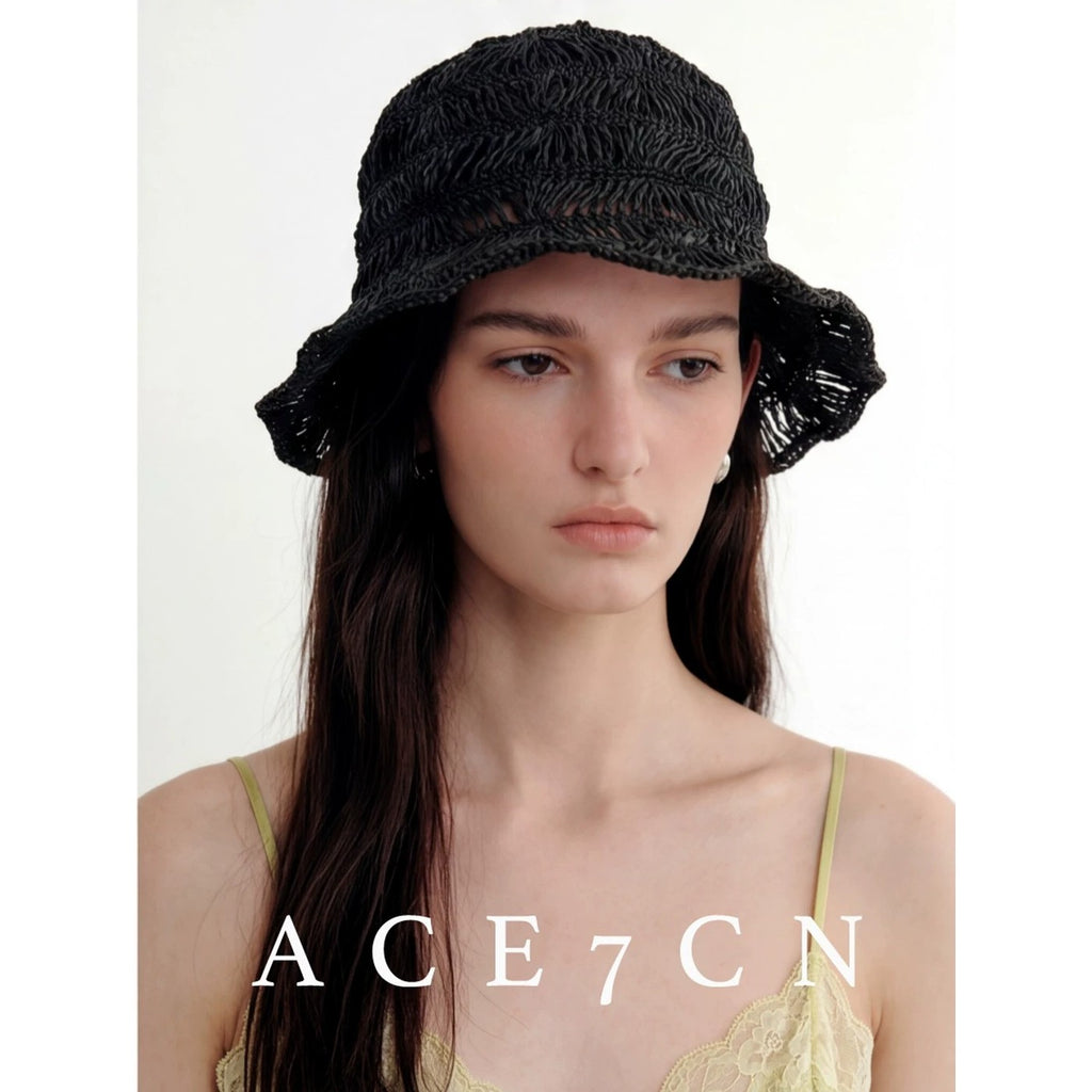 Relaxed French Premium Lightweight Openwork Straw Hat