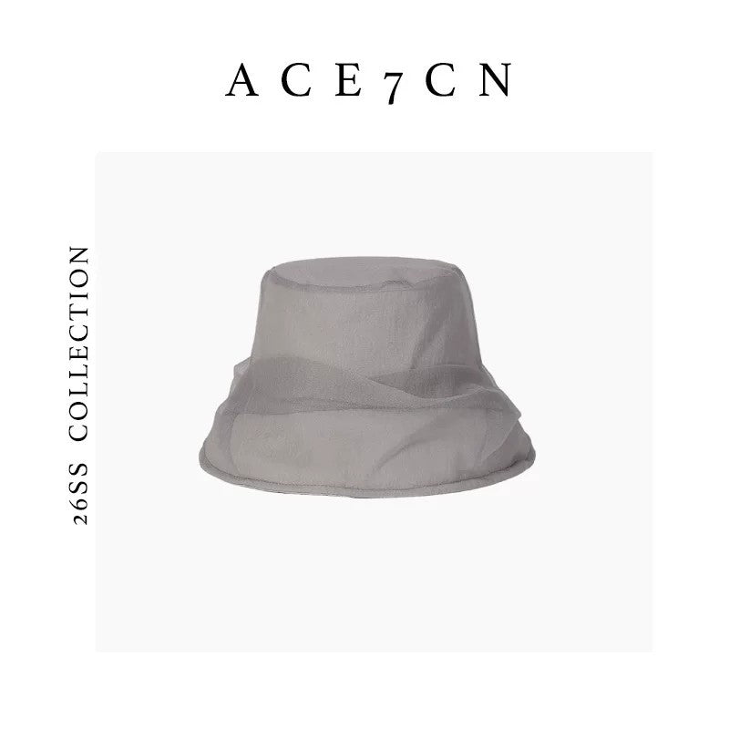 French Muted Bucket Hat Everyday Travel Sun-Protection