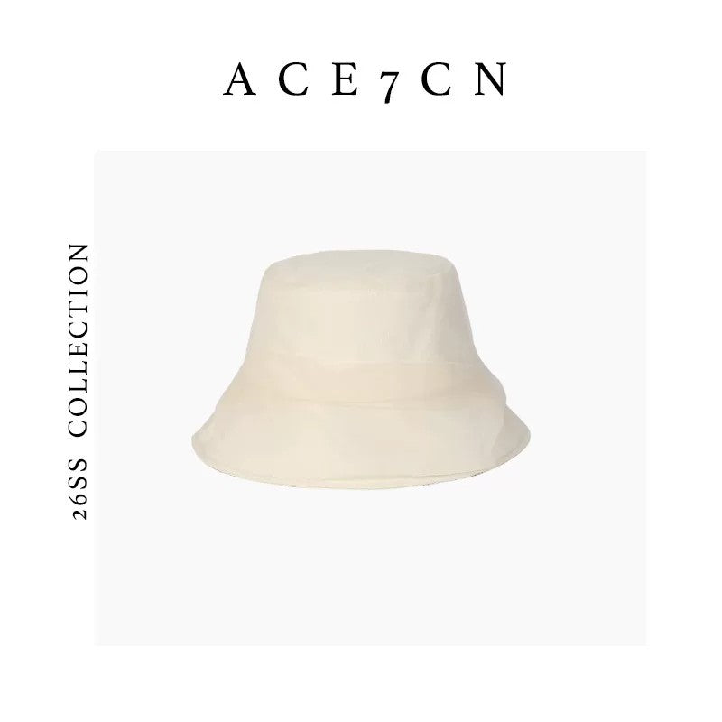 French Muted Bucket Hat Everyday Travel Sun-Protection