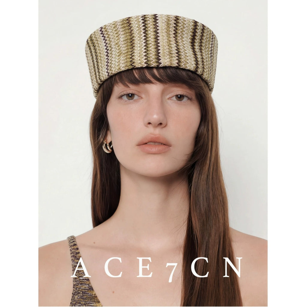 Chic Parisian Tweed Woven Pillbox Hat pillbox
