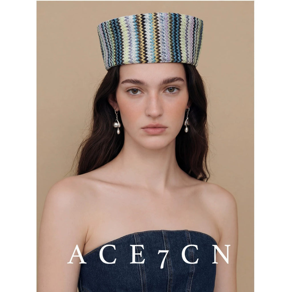 Chic Parisian Tweed Woven Pillbox Hat pillbox