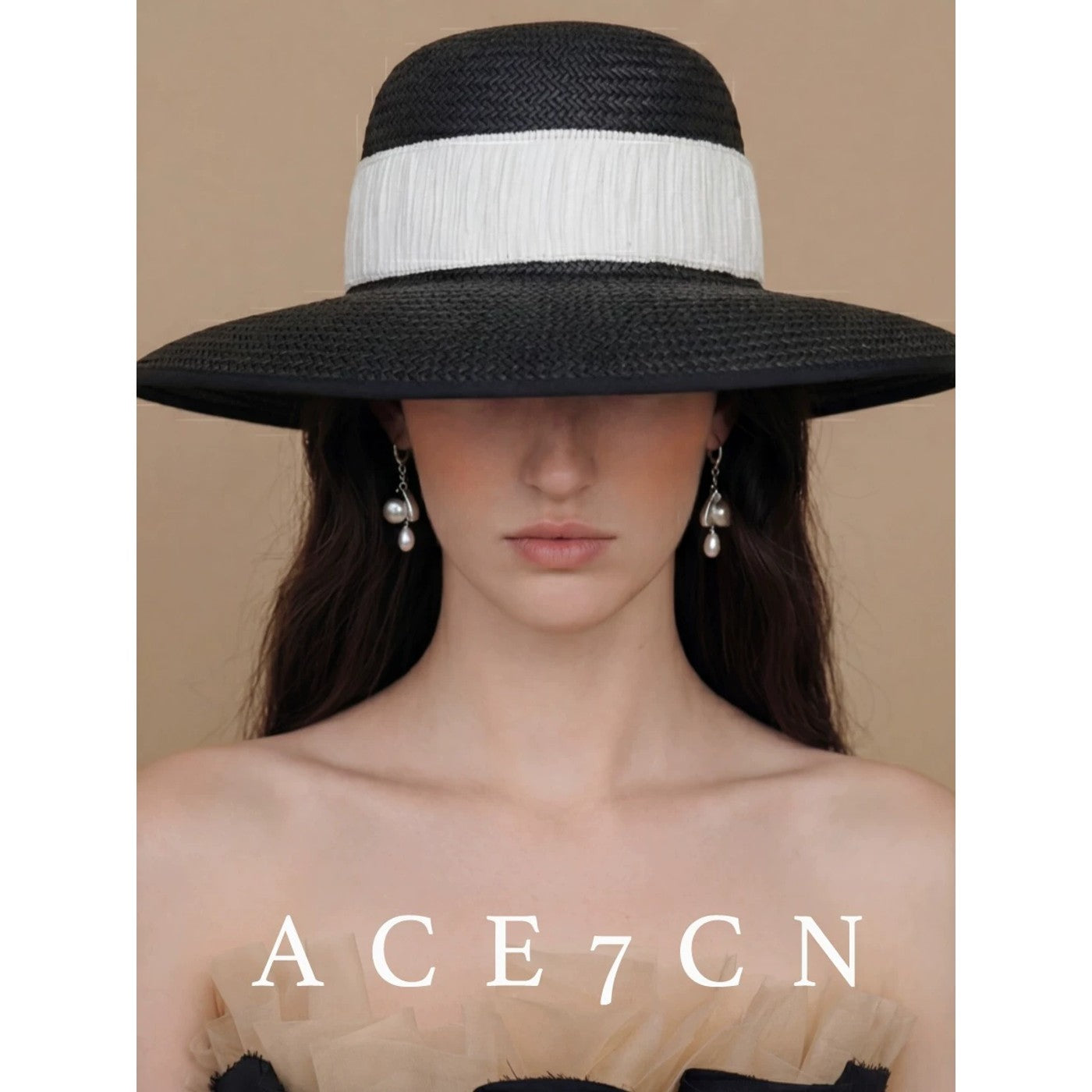 French Elegant Straw Hat Wide-Brim Sun-Shade No-Makeup