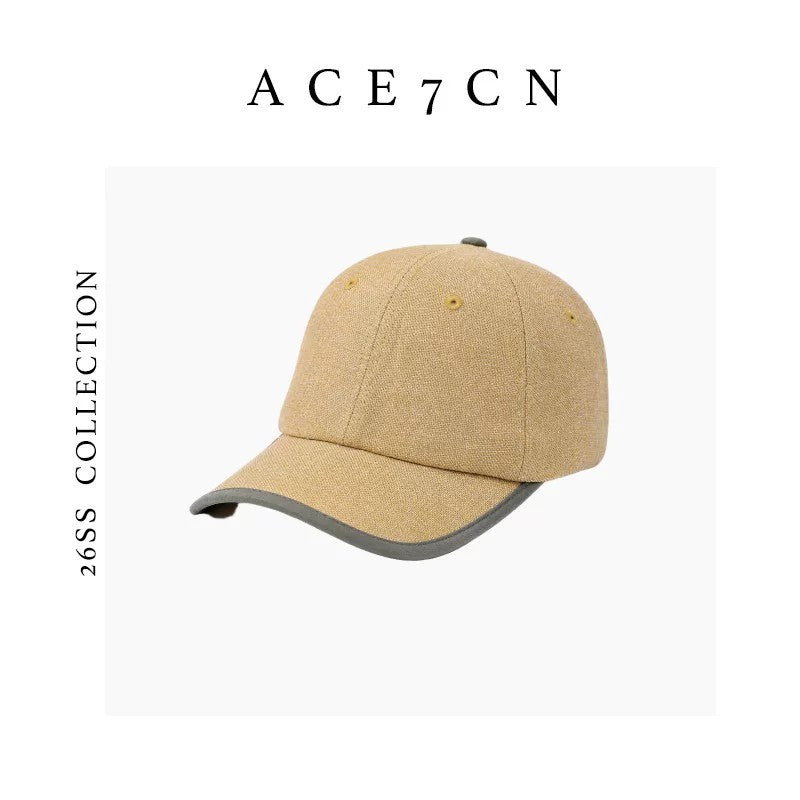 Old-Money Vintage Premium Linen Cap Commute Urban