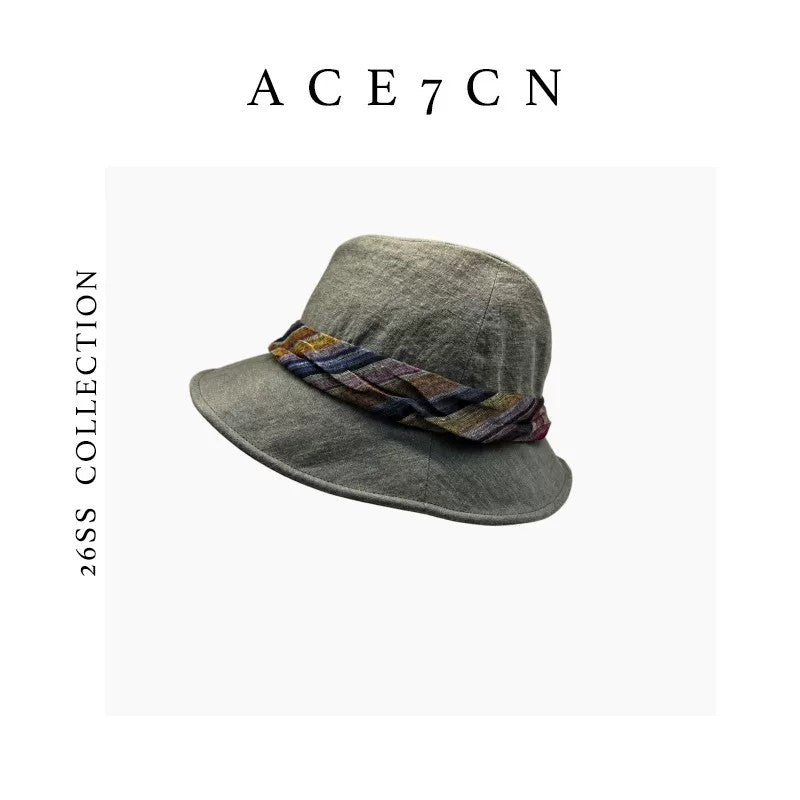 Korean Niche Bucket Hat Wide-Brim Bucket Hat