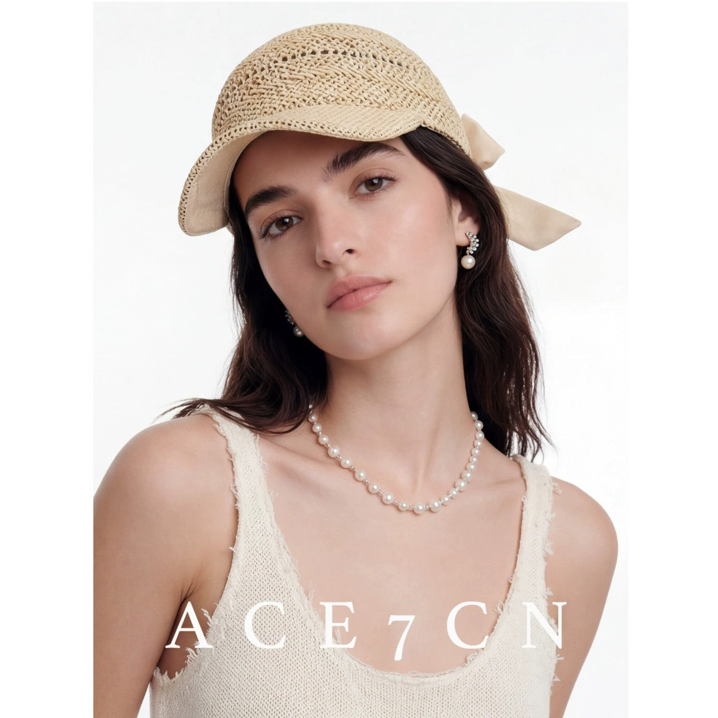 Korean Niche Paper-Straw Baseball Cap Handmade Openwork