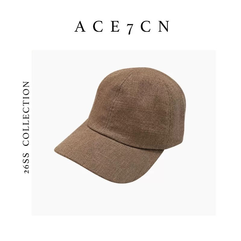 British Casual Linen Baseball Cap Breathable Soft-Top