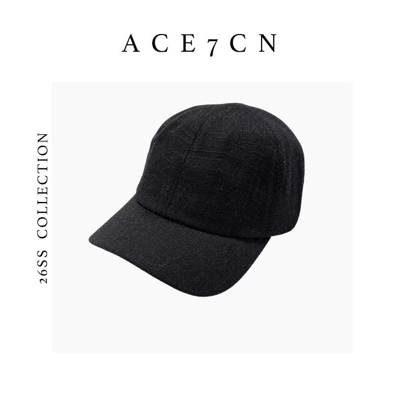 British Casual Linen Baseball Cap Breathable Soft-Top