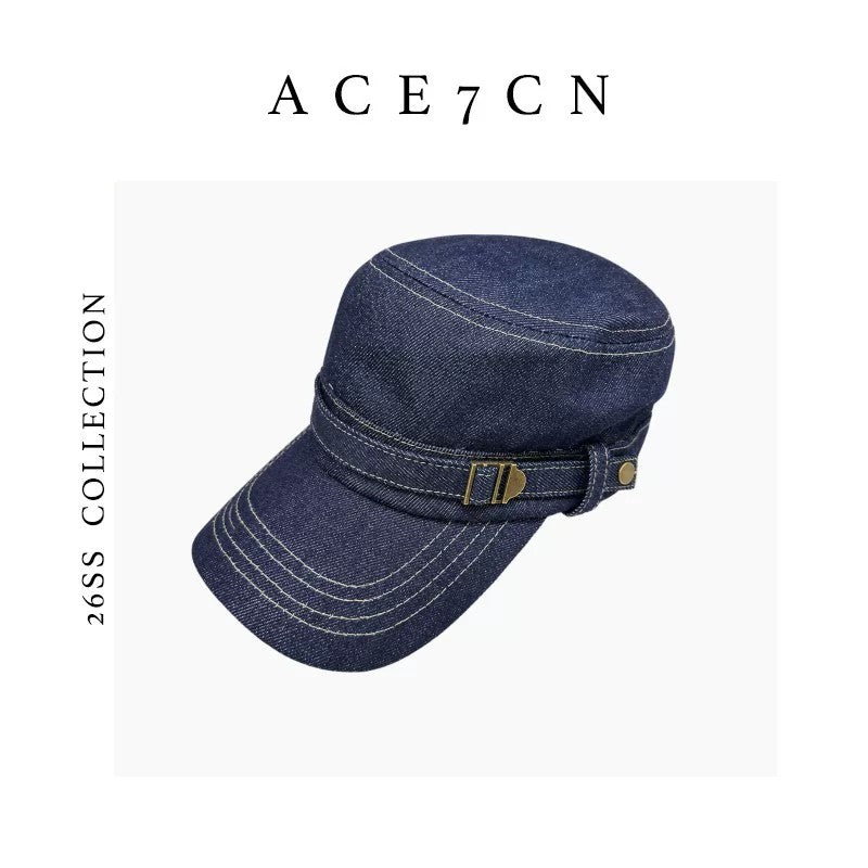 Casual Urban Chic Denim Riding Hat Commute