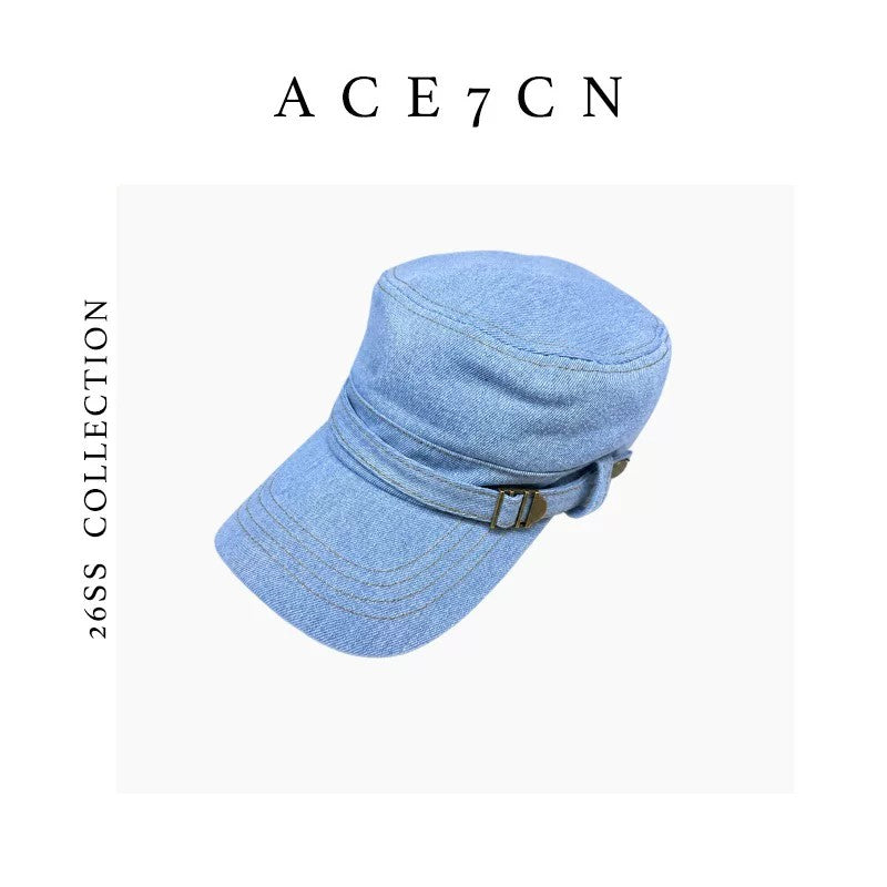 Casual Urban Chic Denim Riding Hat Commute