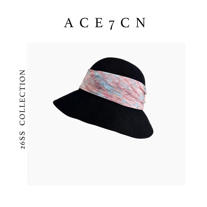 French Vintage Bucket Hat Ink-Wash Bucket Hat